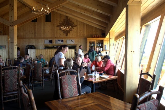 Eating with kids at Summit House at Crystal Mountain Resort