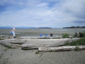 Parksville Rathtrevor Beach at Low Tide a Parksville beach