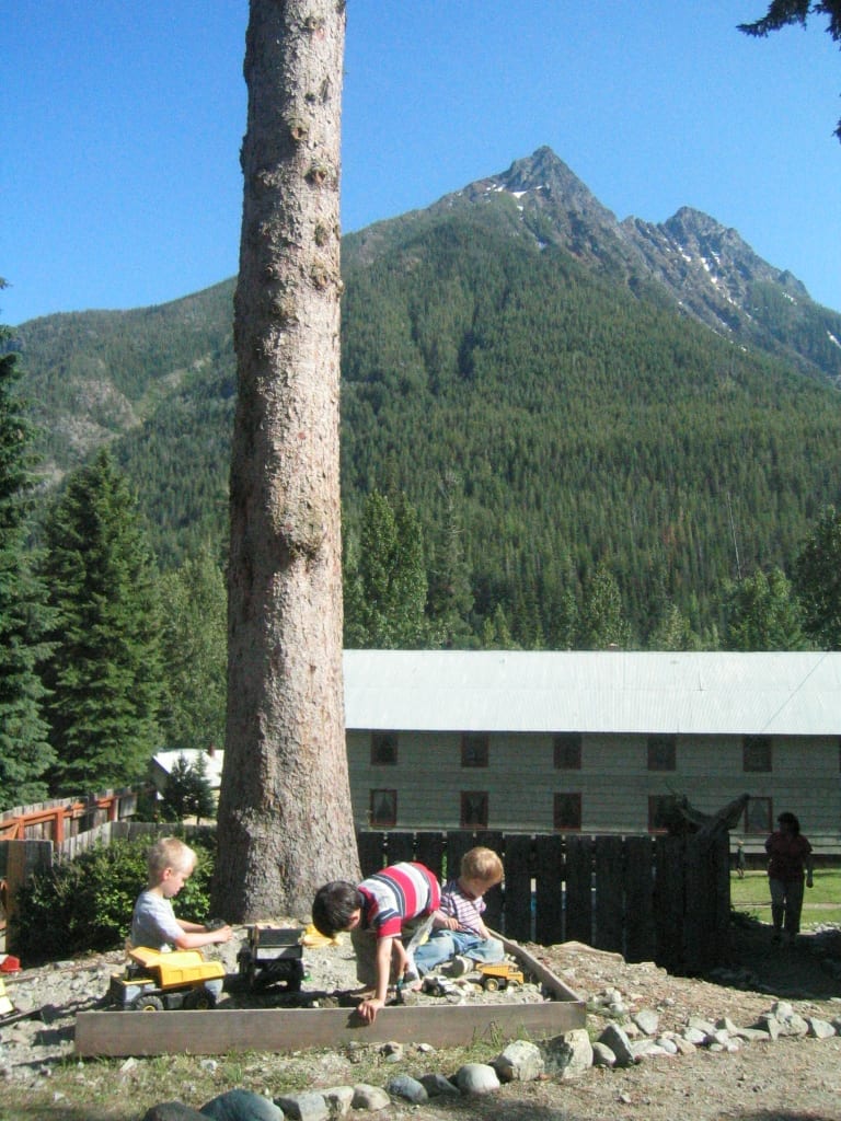 Kids Playing at Holden Village in the North Cascades