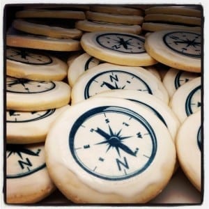 Compass cookies at MOHAI 