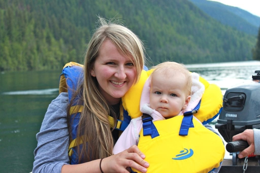 Family at Echo Lake Fishing Resort