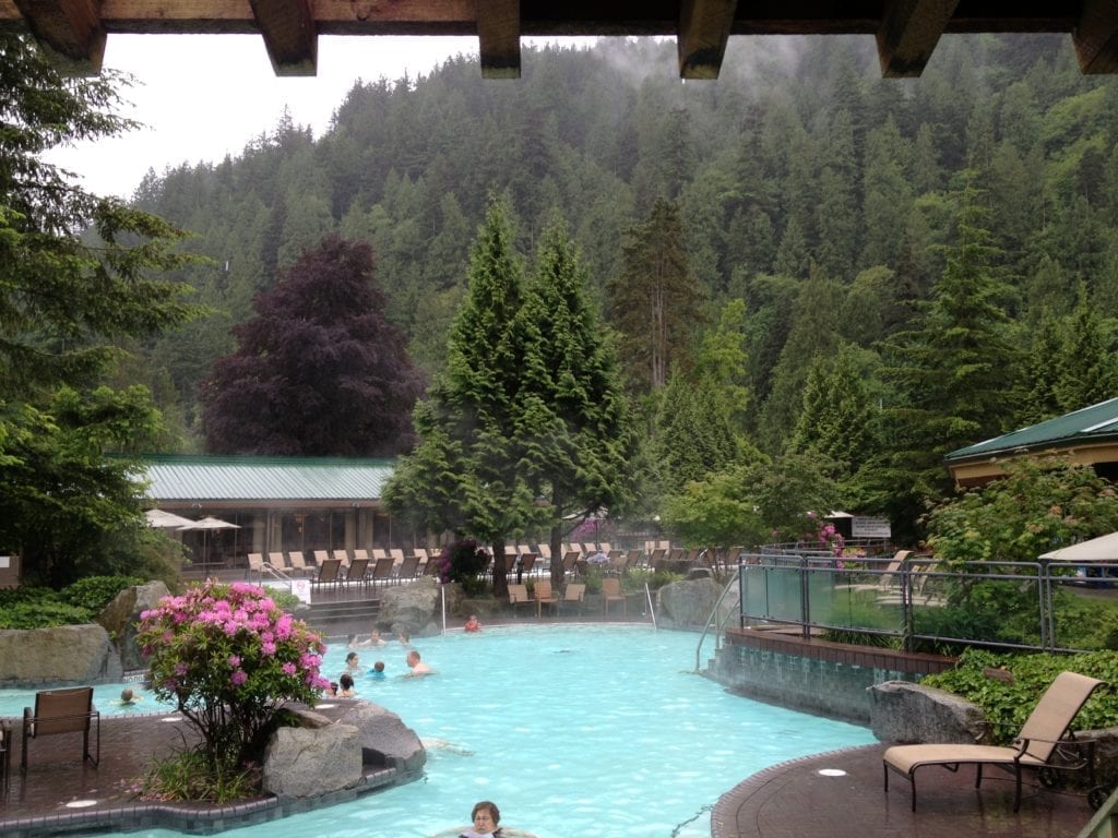 Outdoor pools at Harrison Hot Springs