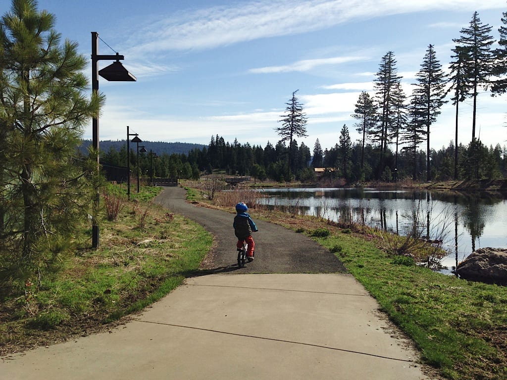 Cycling on the Suncadia Resort Paths