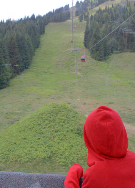 Gondola ride up Crystal Mountain