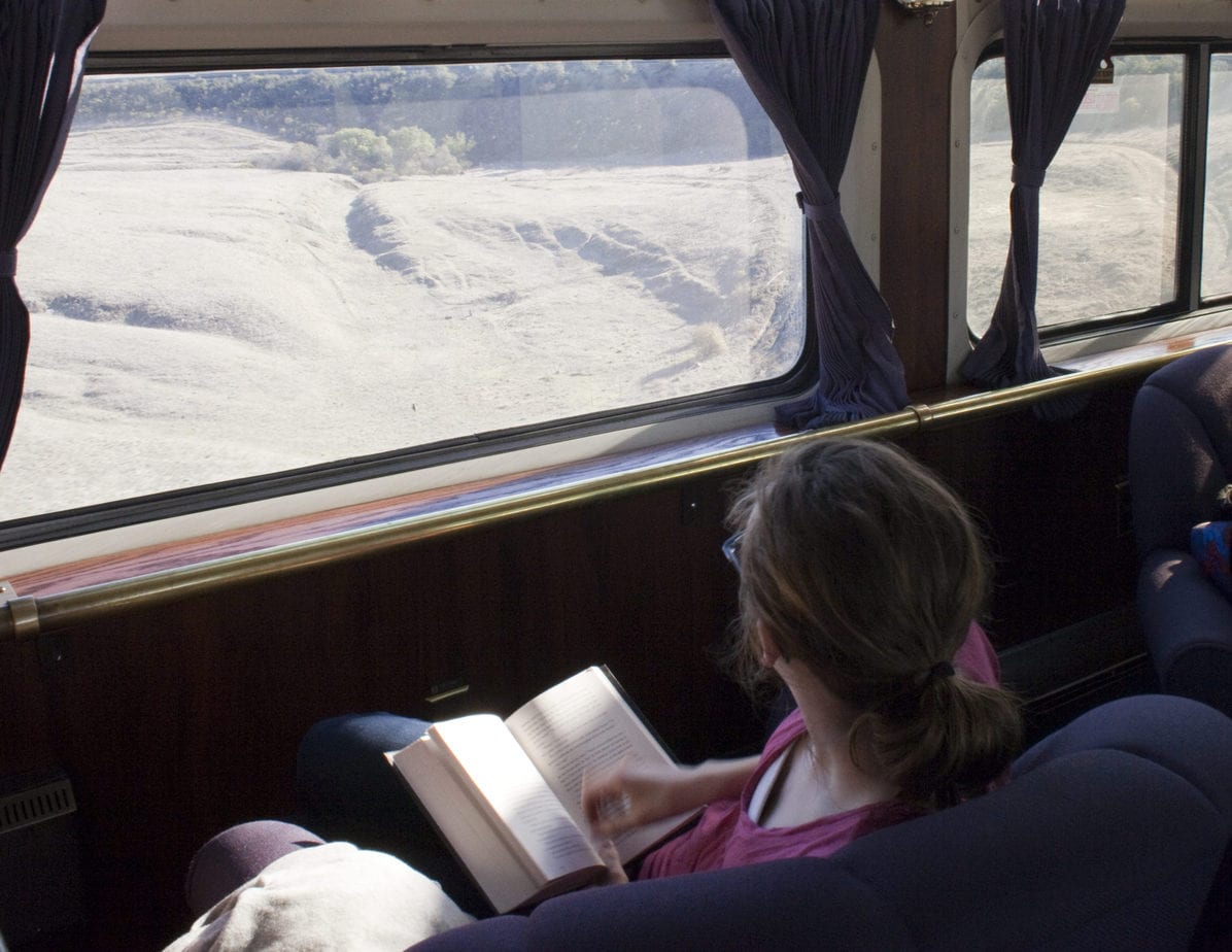 taking the train on a spring break trip with teens in washington